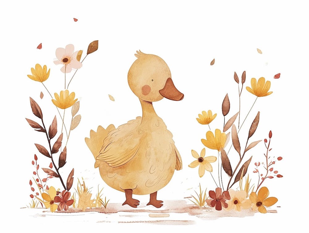 Little Floral Goose 2
