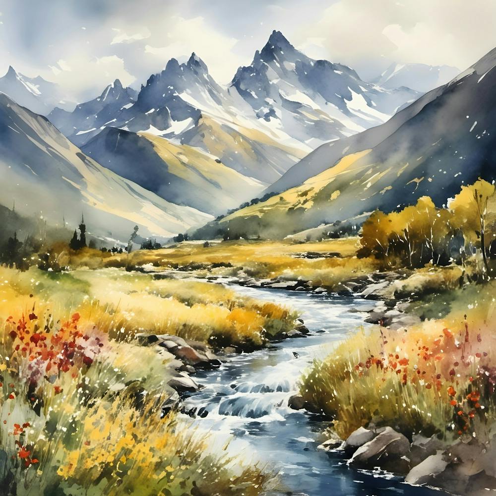 Stream In The Mountains