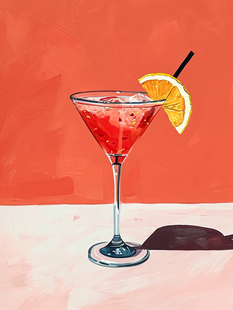 Red Martini Coctail