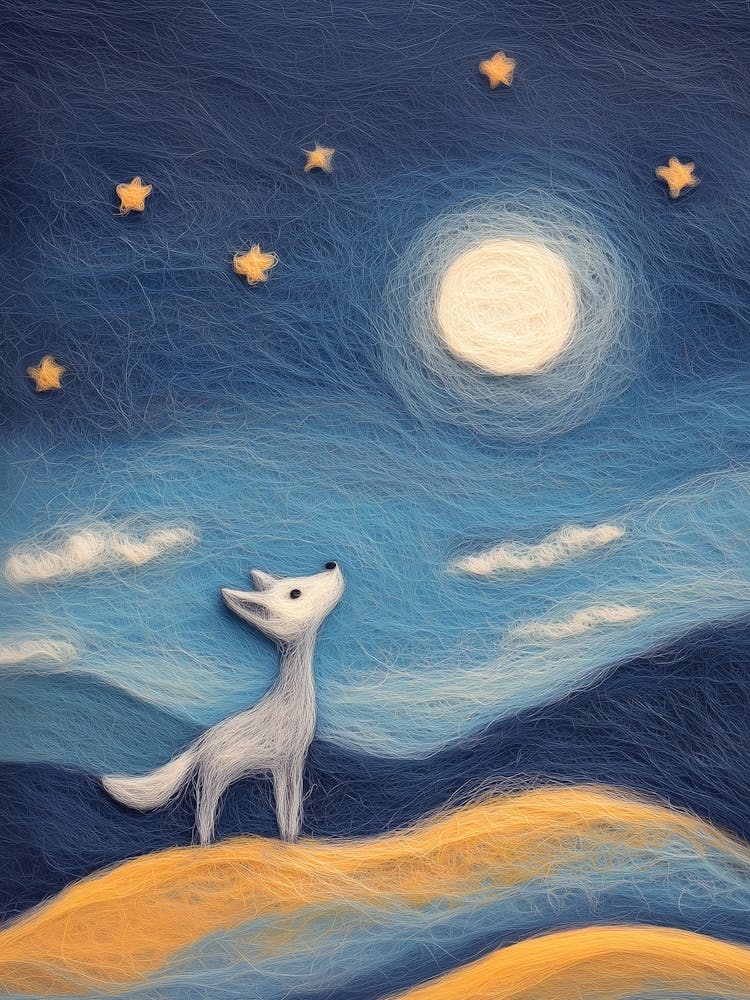 Fox In The Moonlight