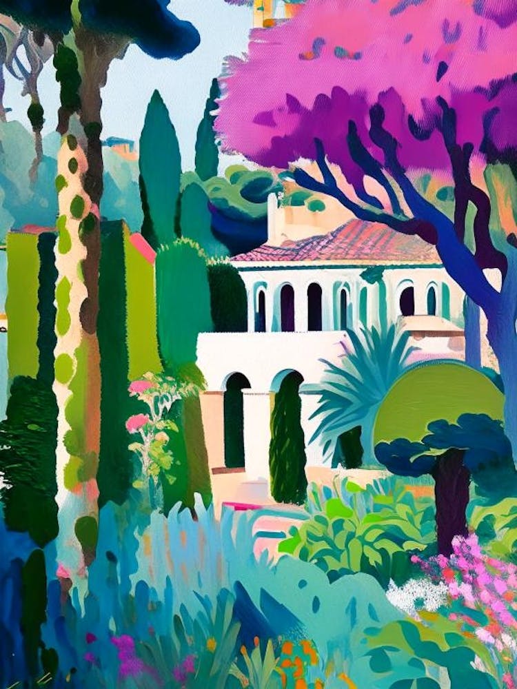 Villa Cimbrone Gardens, Italy Abstract Still Life