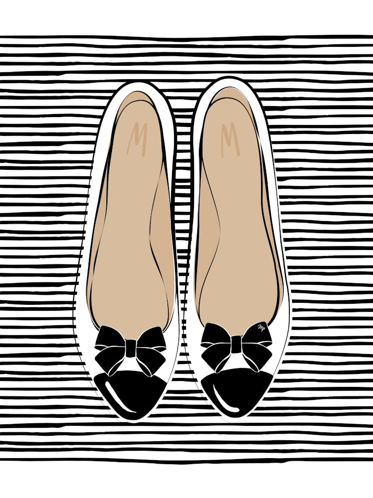 Ballerinas mit Schleifen