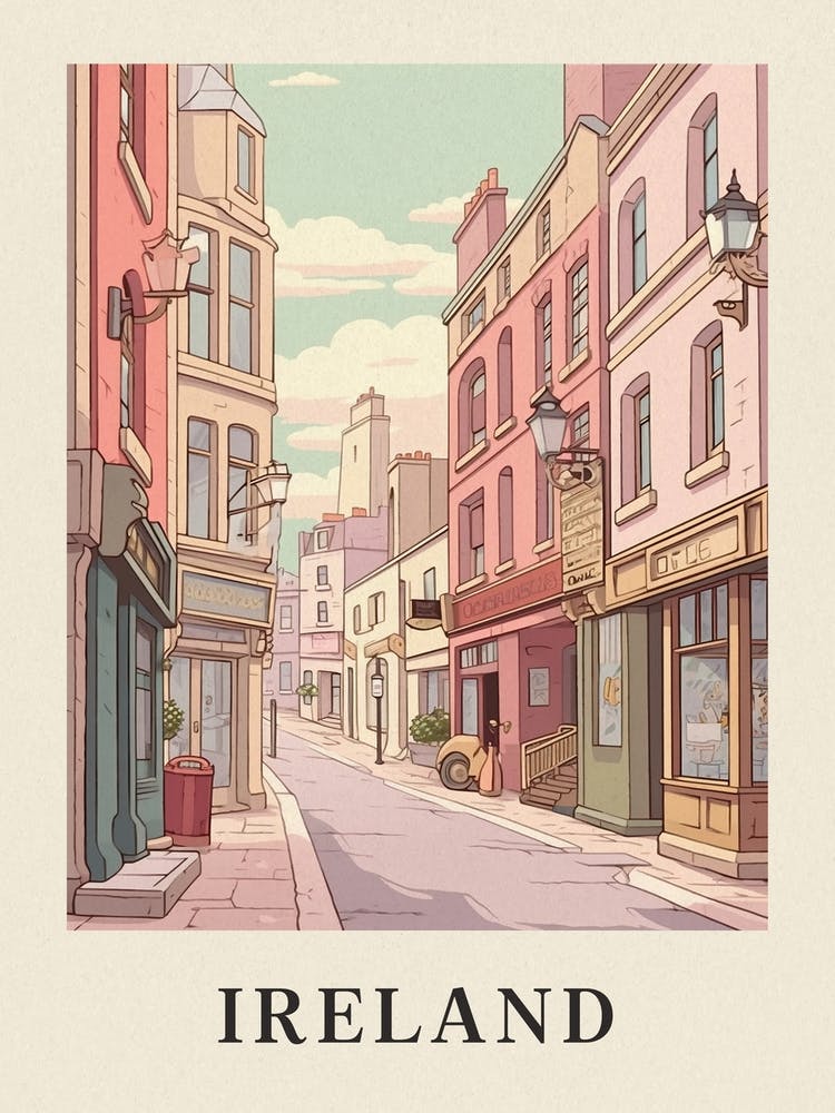 Vintage Travel Poster Ireland