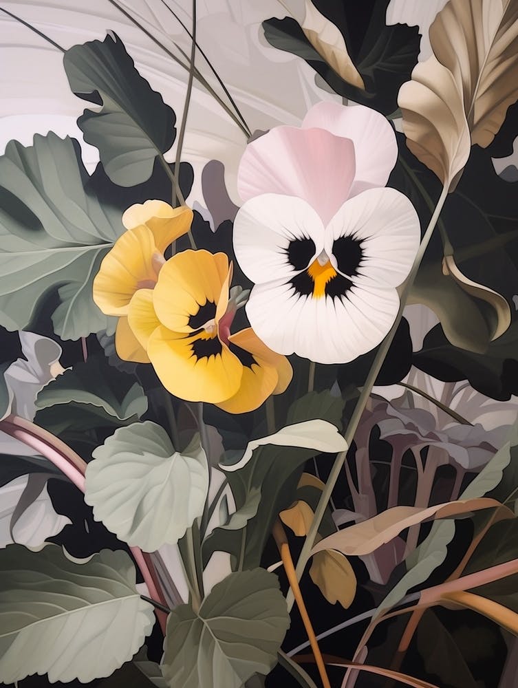 Flower Illustration Wild Pansy 1