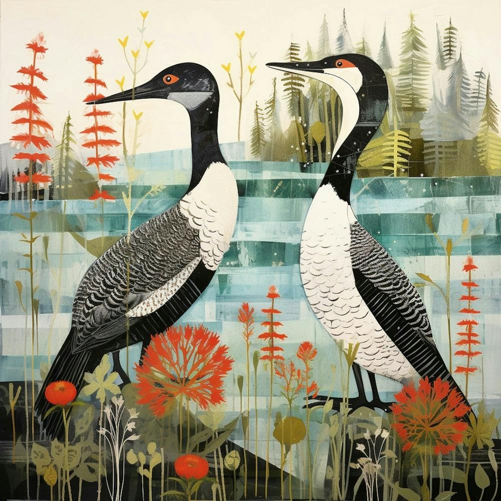Bird In Nature Loon 2