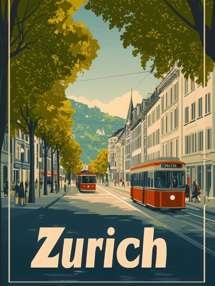 Aihrgdesign A Classic 1960s Travel Poster For Zurich Showcasi E07da122 Dcfa 4791 Bc8f E8aaffd9dd1c 0
