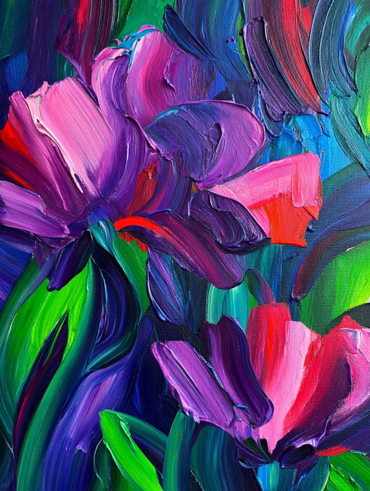 Lila Tulpen