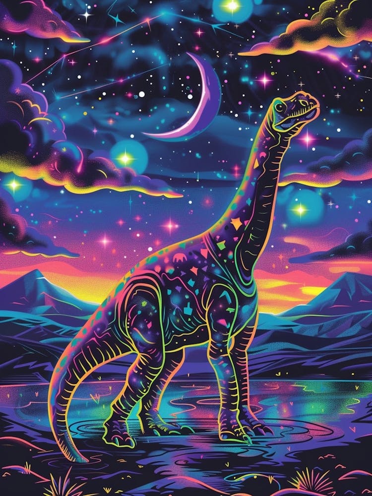 Dinosaure Néon Cyber Céleste 1