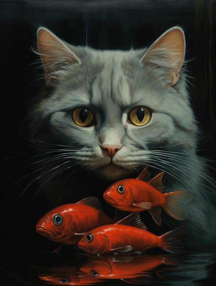 Cat And Fish 4