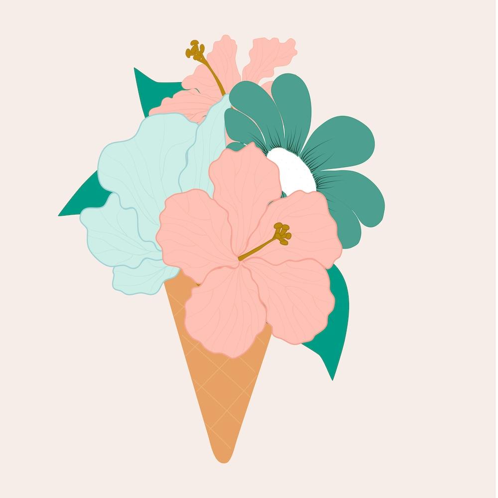 Beautiful Ice Cream Flower 2