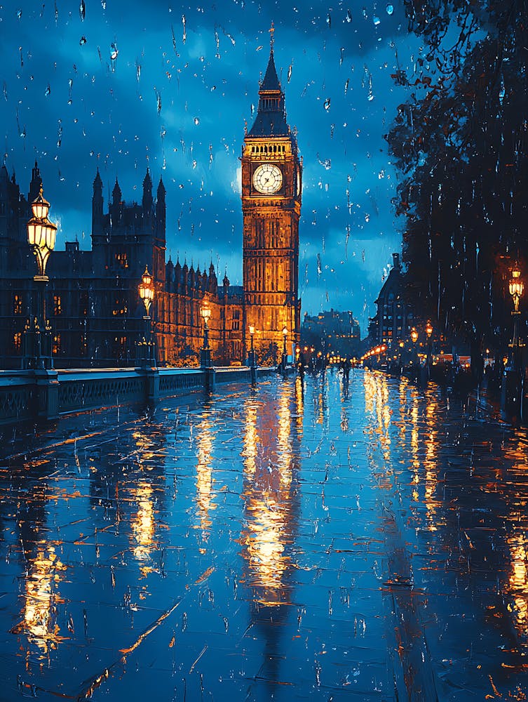 Fantastische Regennacht In London 8