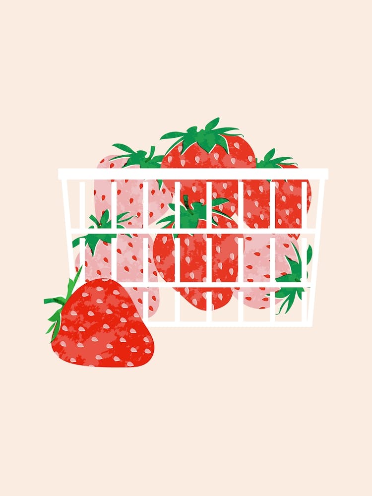 Strawberry Basket Poster