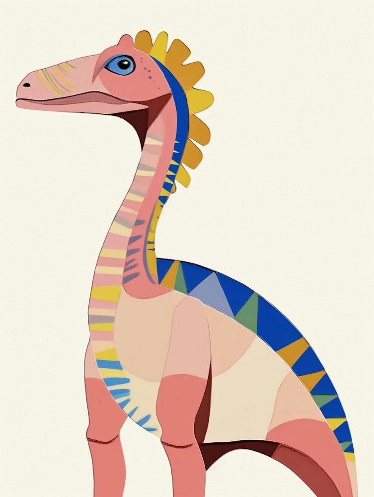 Nursery Dinosaur Art Dilophosaurus 2
