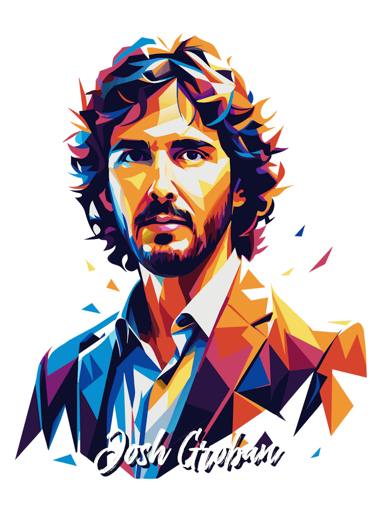 Josh Groban 01 Portrait Music Icon Style WPAP Pop Art