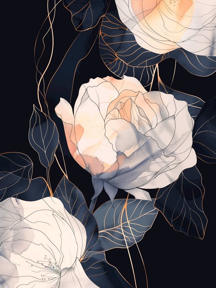 White Roses Wallpaper nature art
