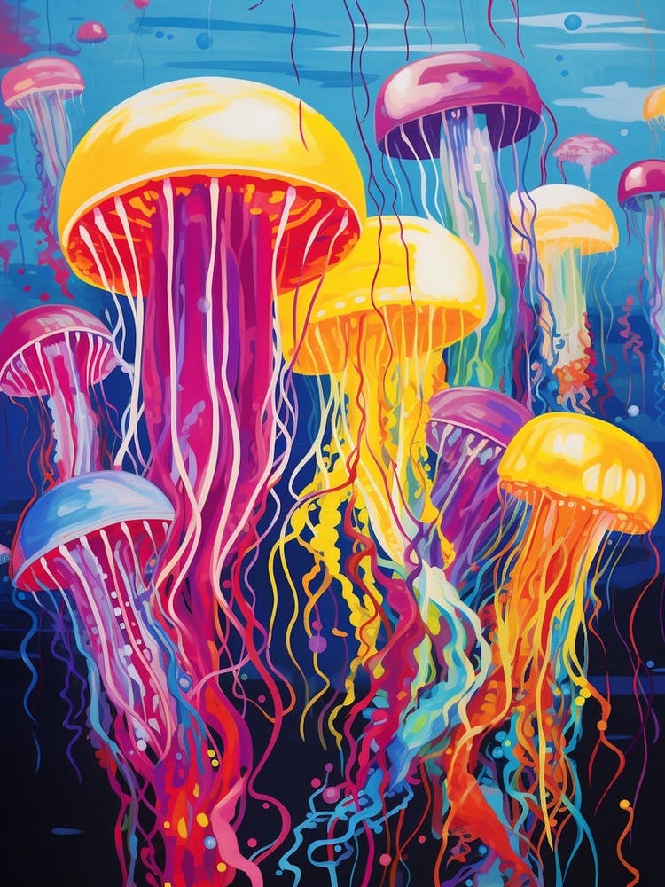 Jelly Fish Pop Art 3