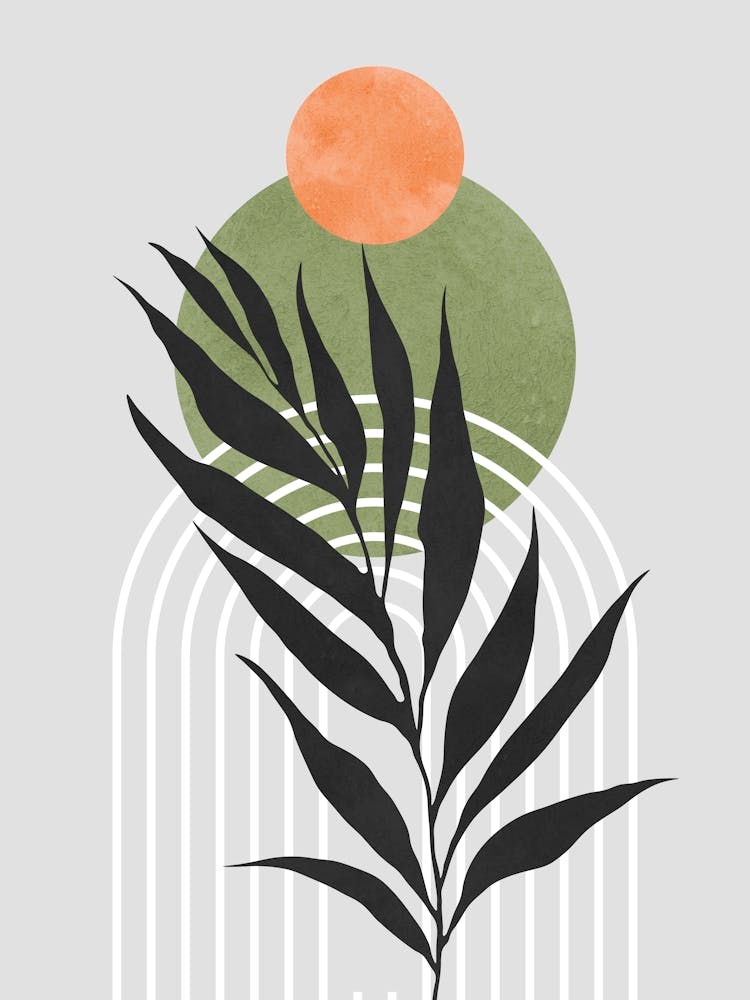 Geometric and floral composition 10