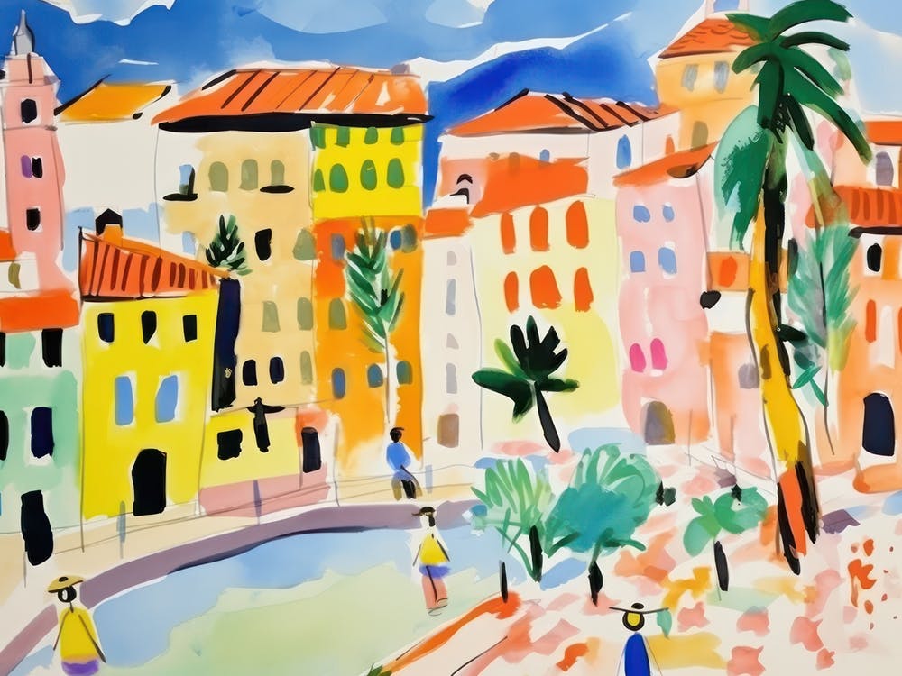 Verona Italien Niedliche Aquarellillustration 2
