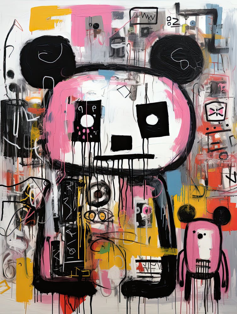 Panda Bear, Basquiat style