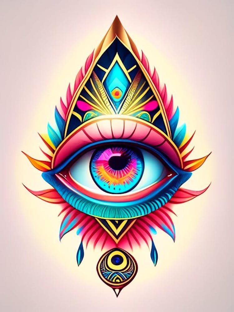 Pineal Gland, Symbol, Third Eye Tattoo 4