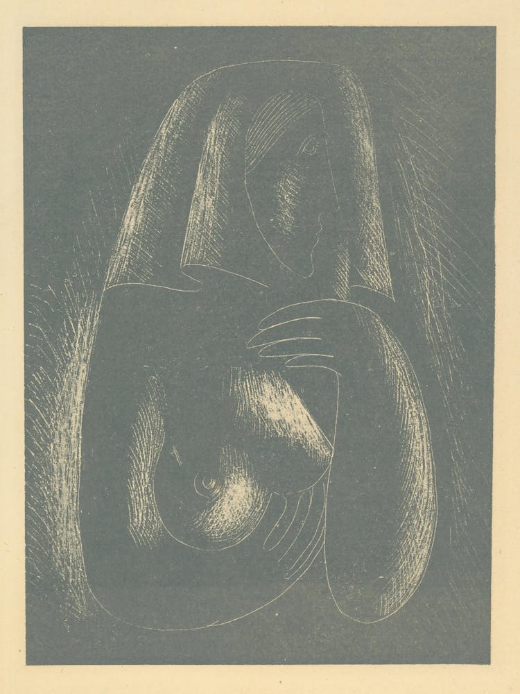 A Woman In A Scarf, Mikuláš Galanda 1