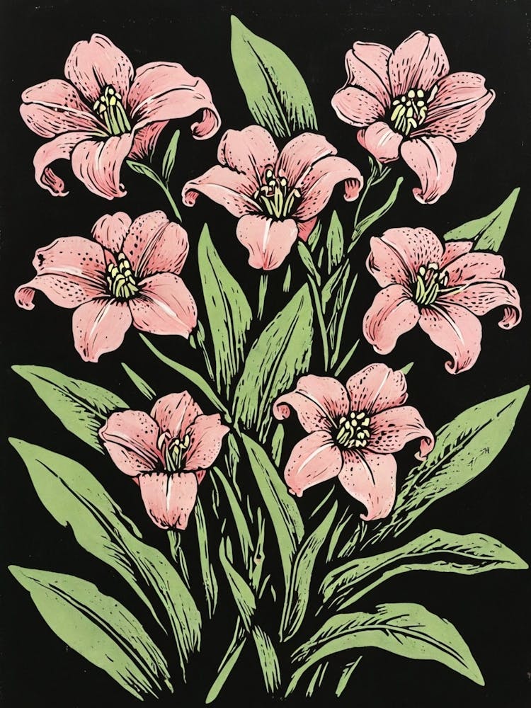 Pink Lilies