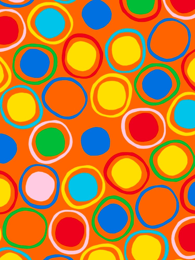 Orange Circles 5