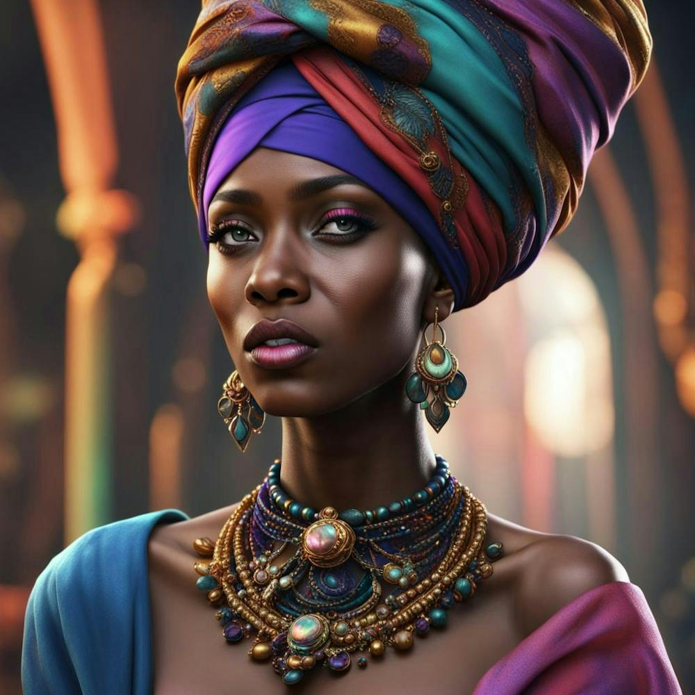 Portrait Of African Woman