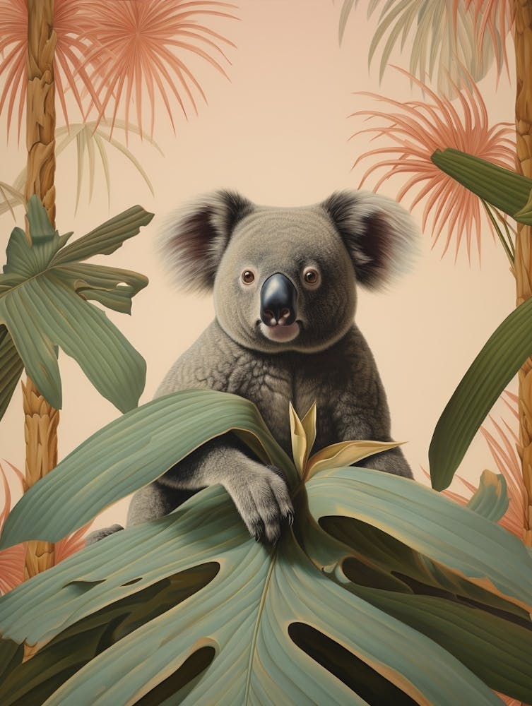 Koala 2 Tropical Animal Portrait