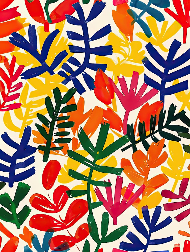 Shimmering Rainforest Matisse Style