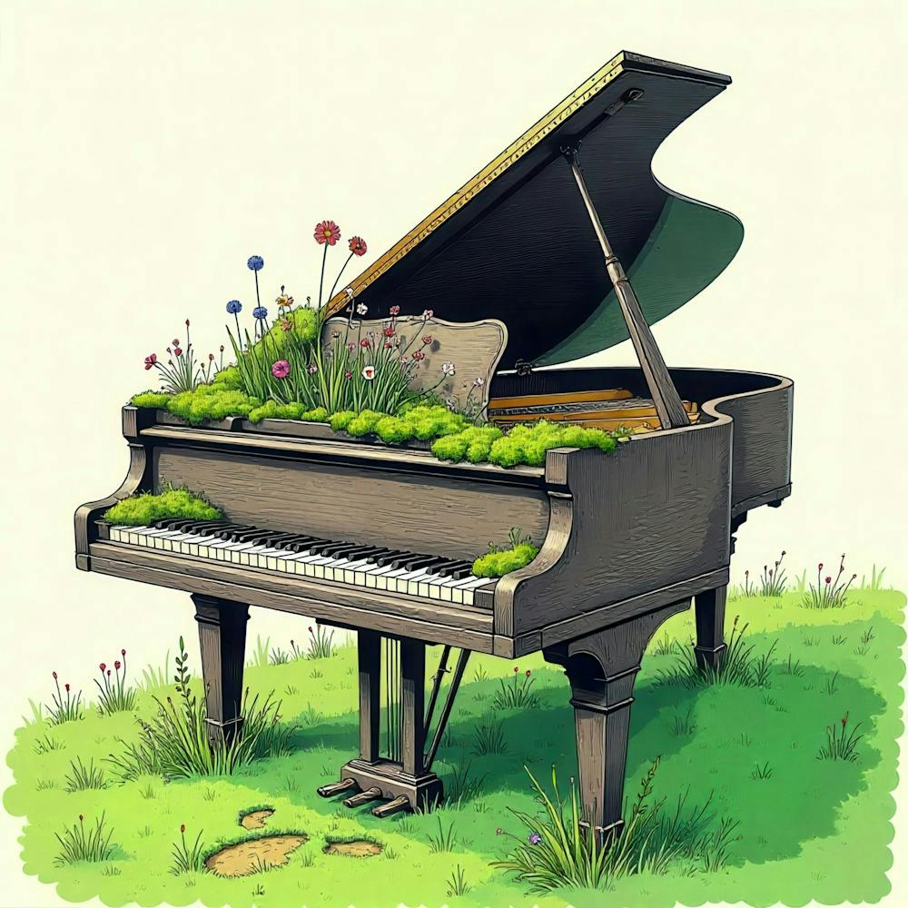 Piano In The Grass