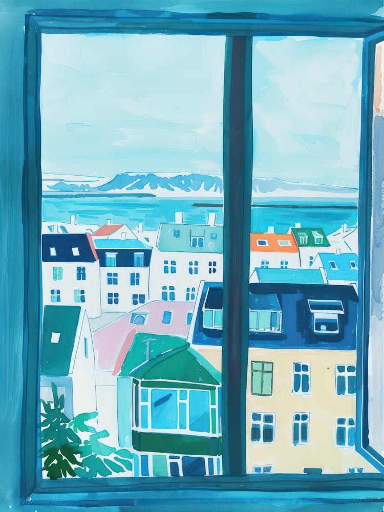 Travel Poster Happy Places Reykjavik 4