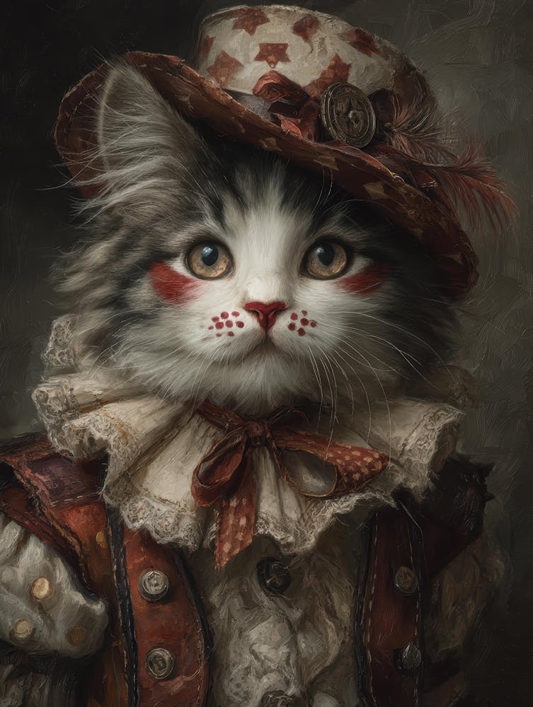 Kitty In A Hat 1