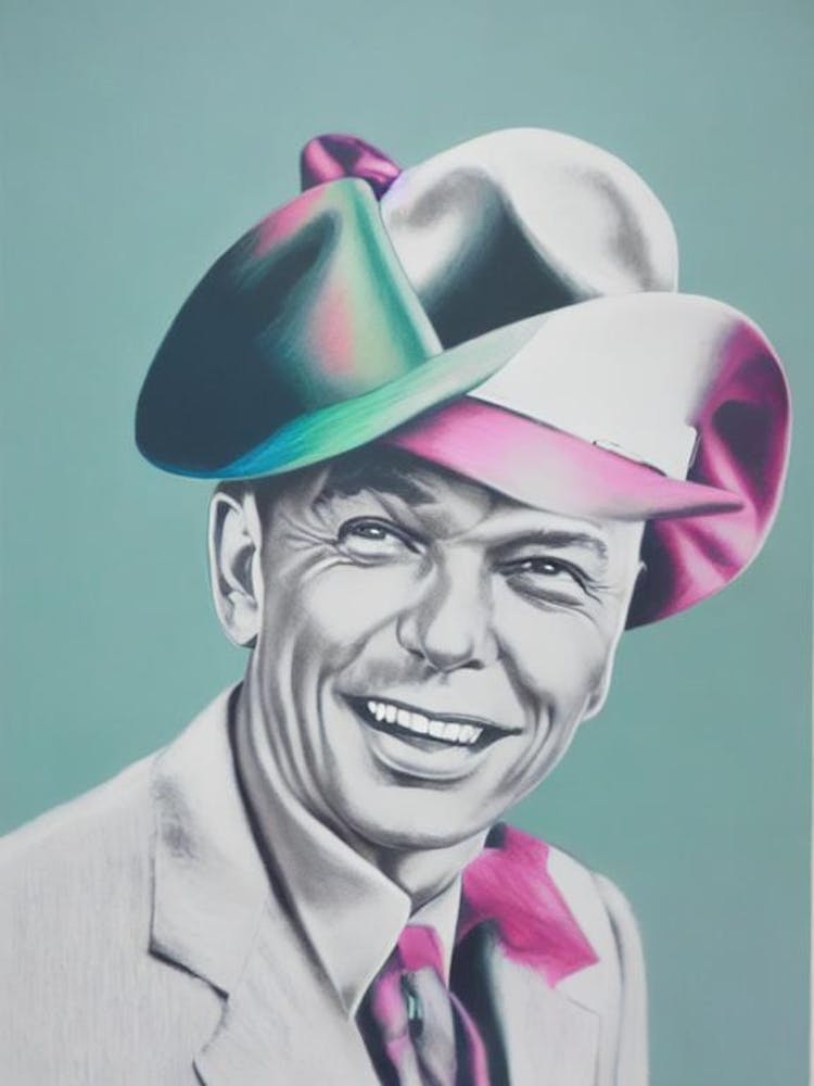 Frank Sinatra Colourful Illustration