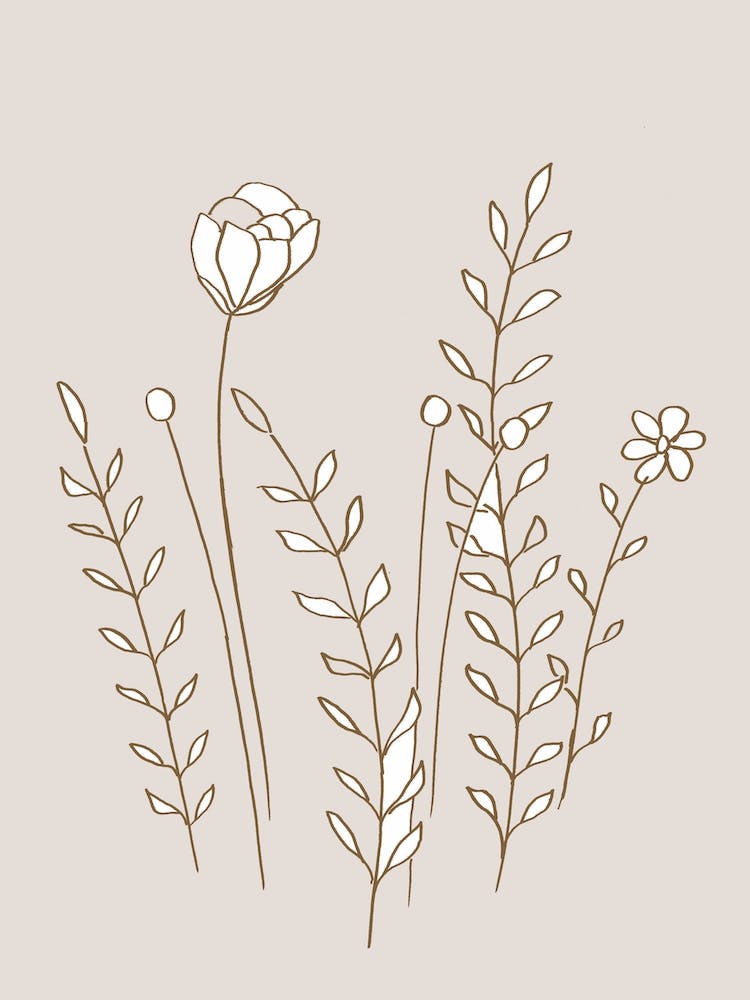 Skandi Flowers And Leaves 1