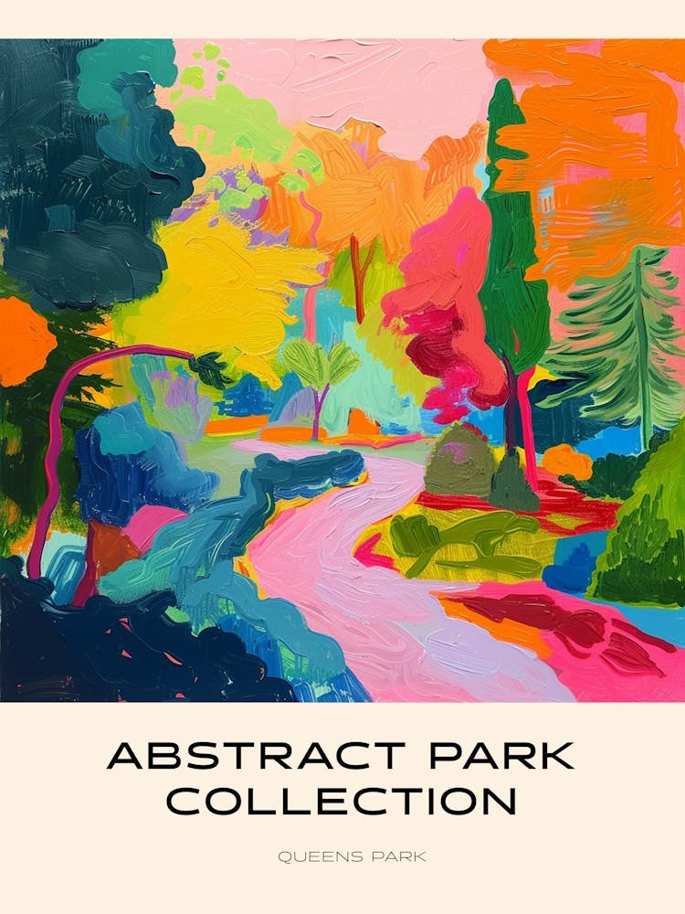 Abstrakte Parkkollektion Poster Queens Park Toronto Canada