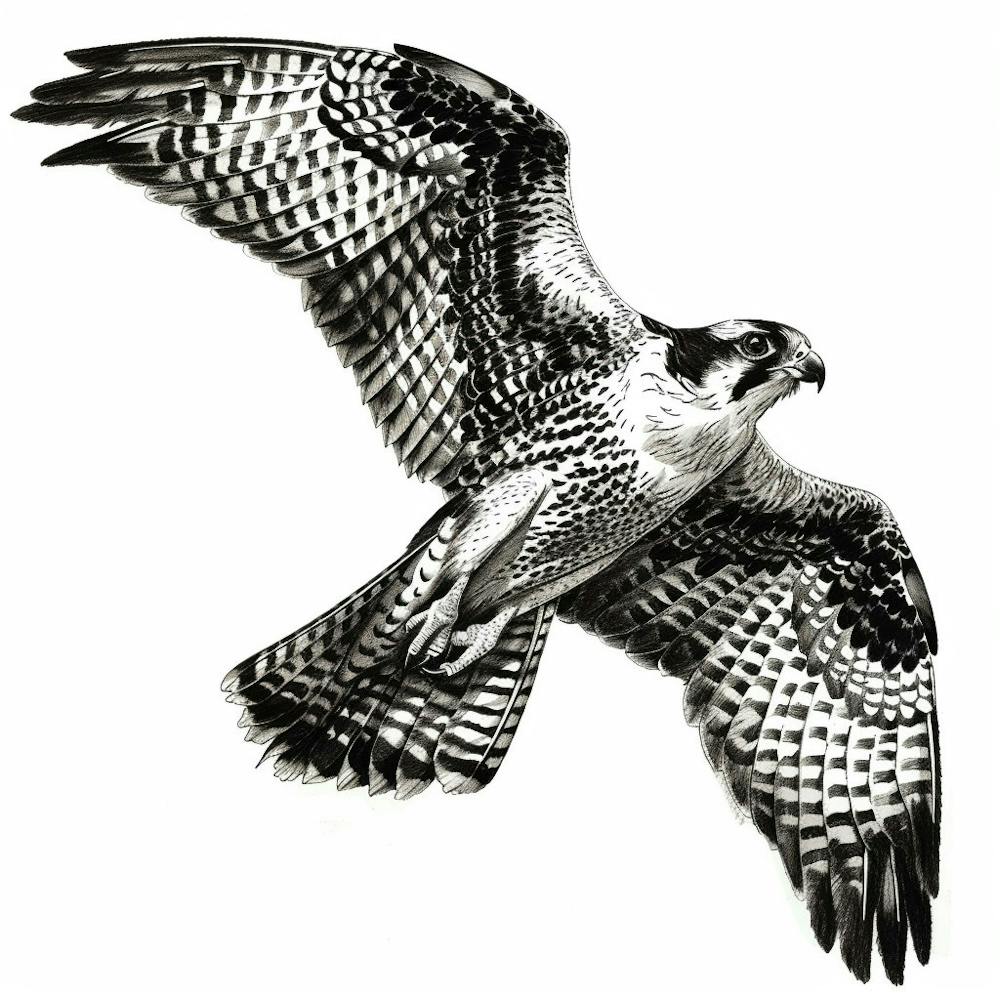 Raptor In Flight