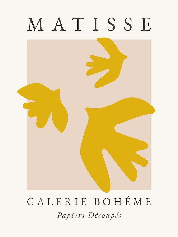 Matisse Abstract Birds Yellow