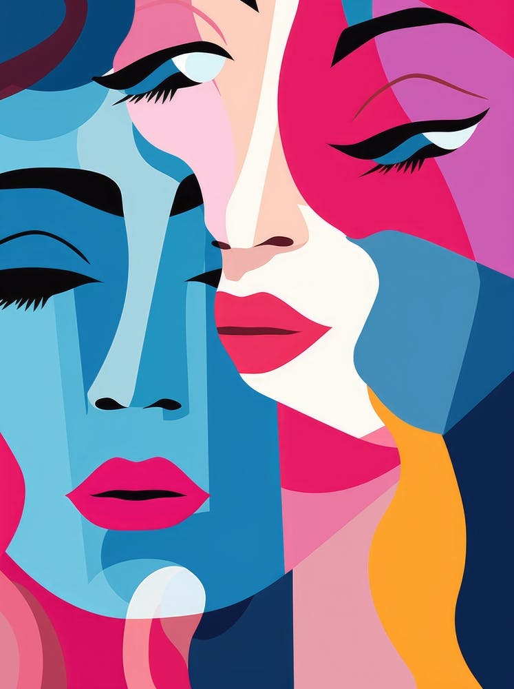 Two Women'S Faces
