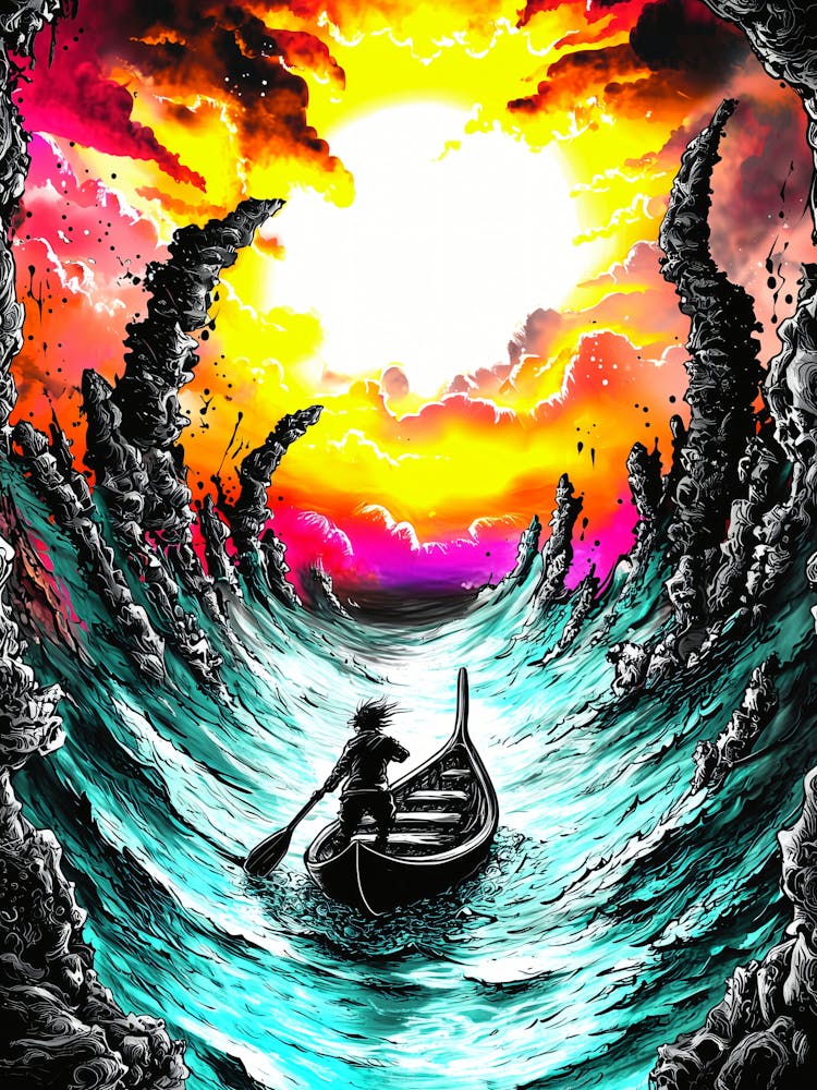 Apocalypse, vibrant colorful neo-expressionism inspired.