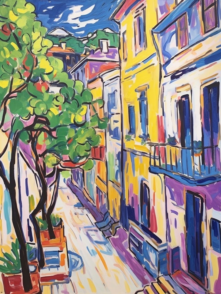 Trieste Italy 4 Fauvist Painting