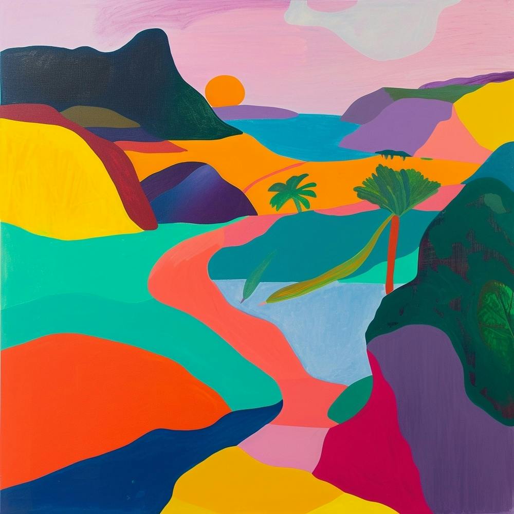 Abstract Travel Collection Cayman Islands 1