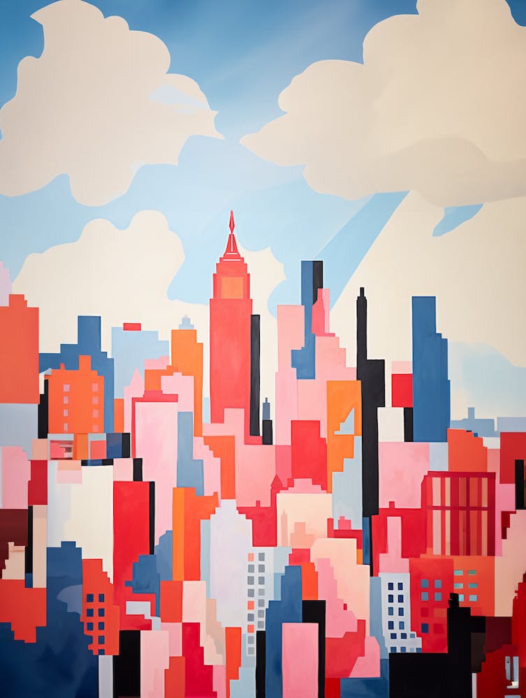 Matisse Inspired London Skyline Poster