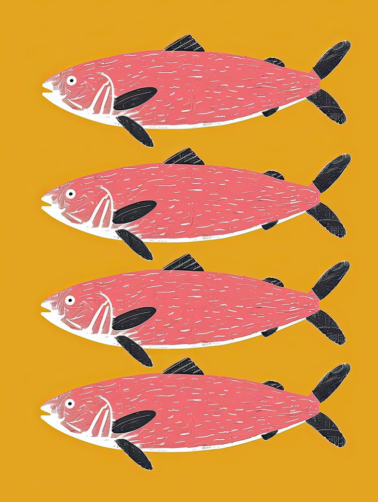 The Elegant Swim Fish Poster