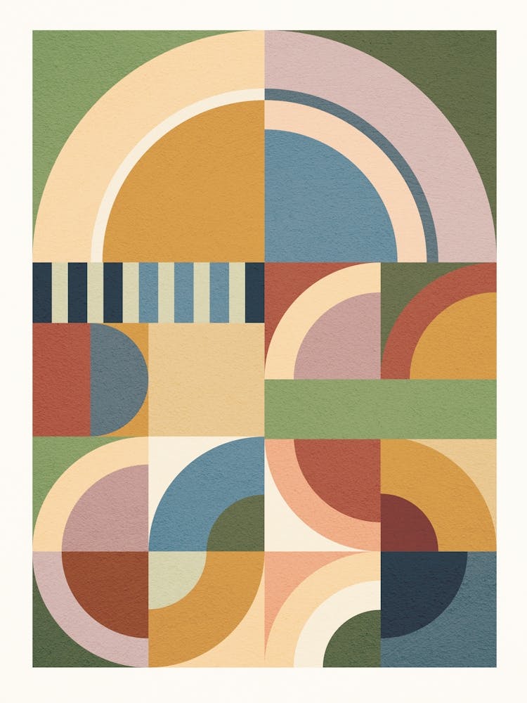 Abstract Bauhaus Geometry Sophisticated cosy Autumn