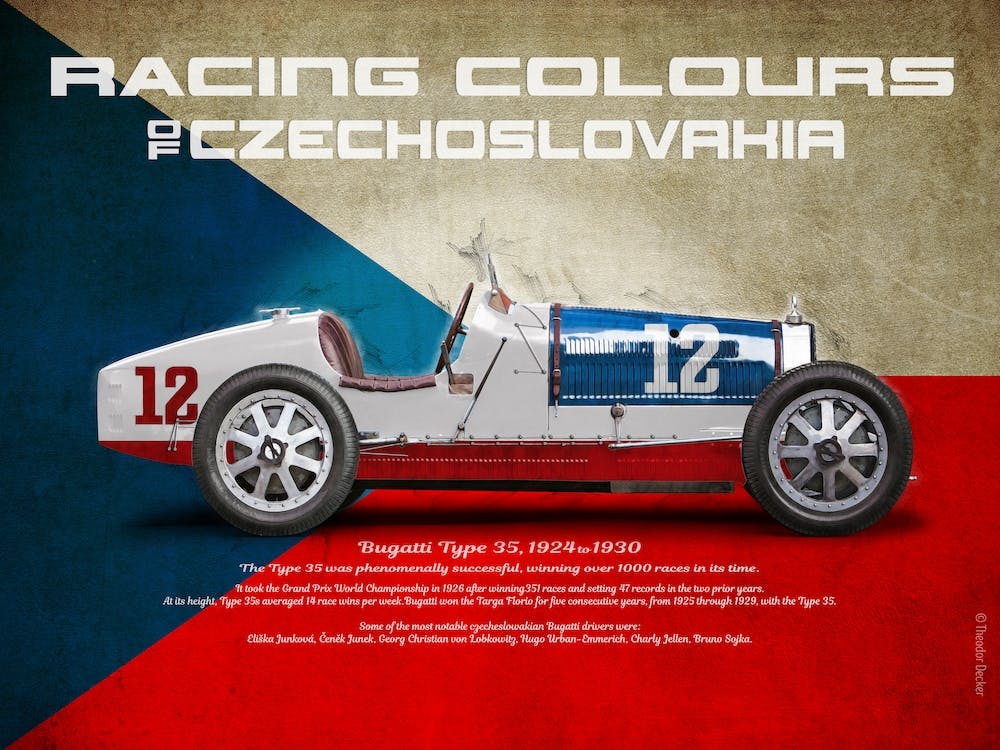 Racing Colours of Czechoslovakia