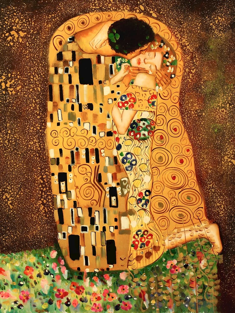 Kiss By Gustav Klimt
