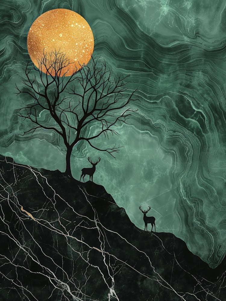 Deer In The Moonlight 4