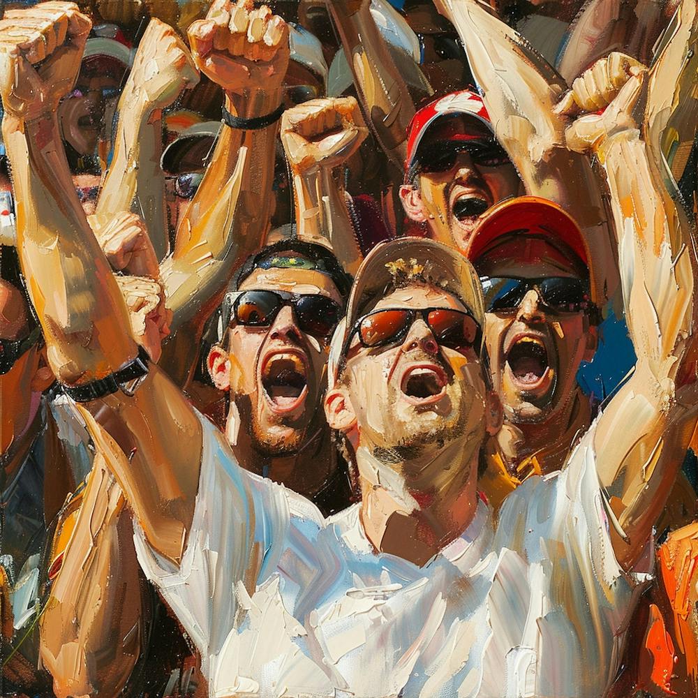 A Sports Fans Cheering Oil Painting Illustration 1718674763 4