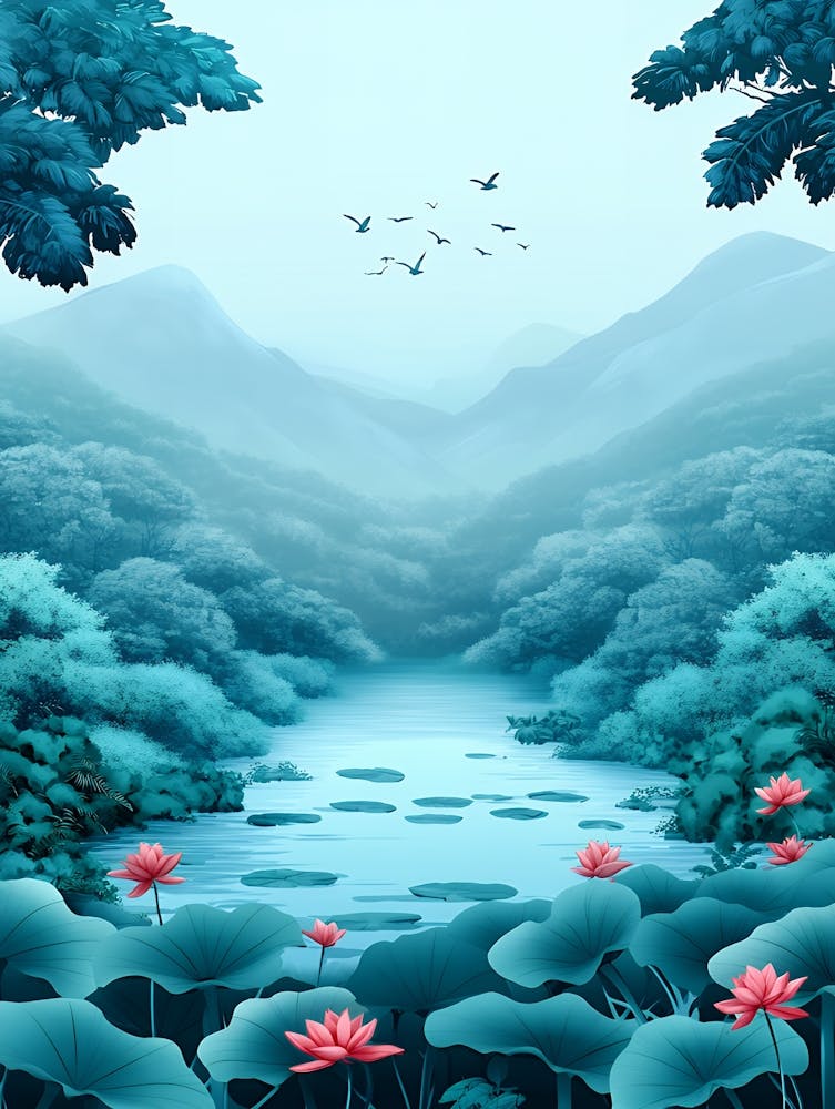 Asiatische Landschaft 13